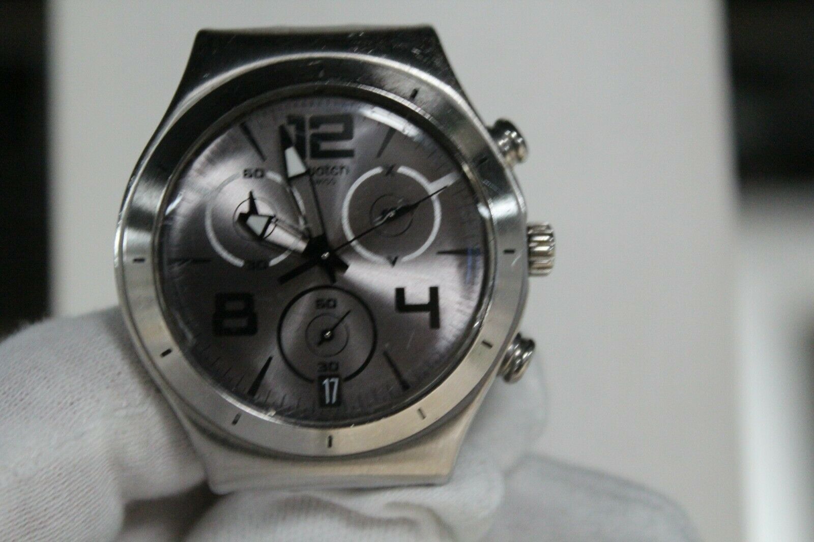 SWATCH Mens 40mm AG-2012 CHRONOGRAPH ALL ALUMINUM SWISS MADE