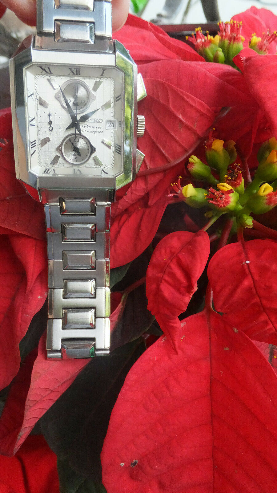 Seiko Premier Chronograph Watch 7T62-0GE0 Christmas List