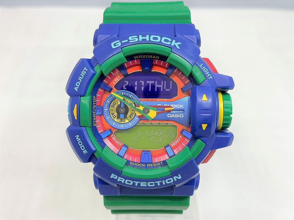 Casio CASIO G-SHOCK Hyper Colors Rotary Switch Model Green Color