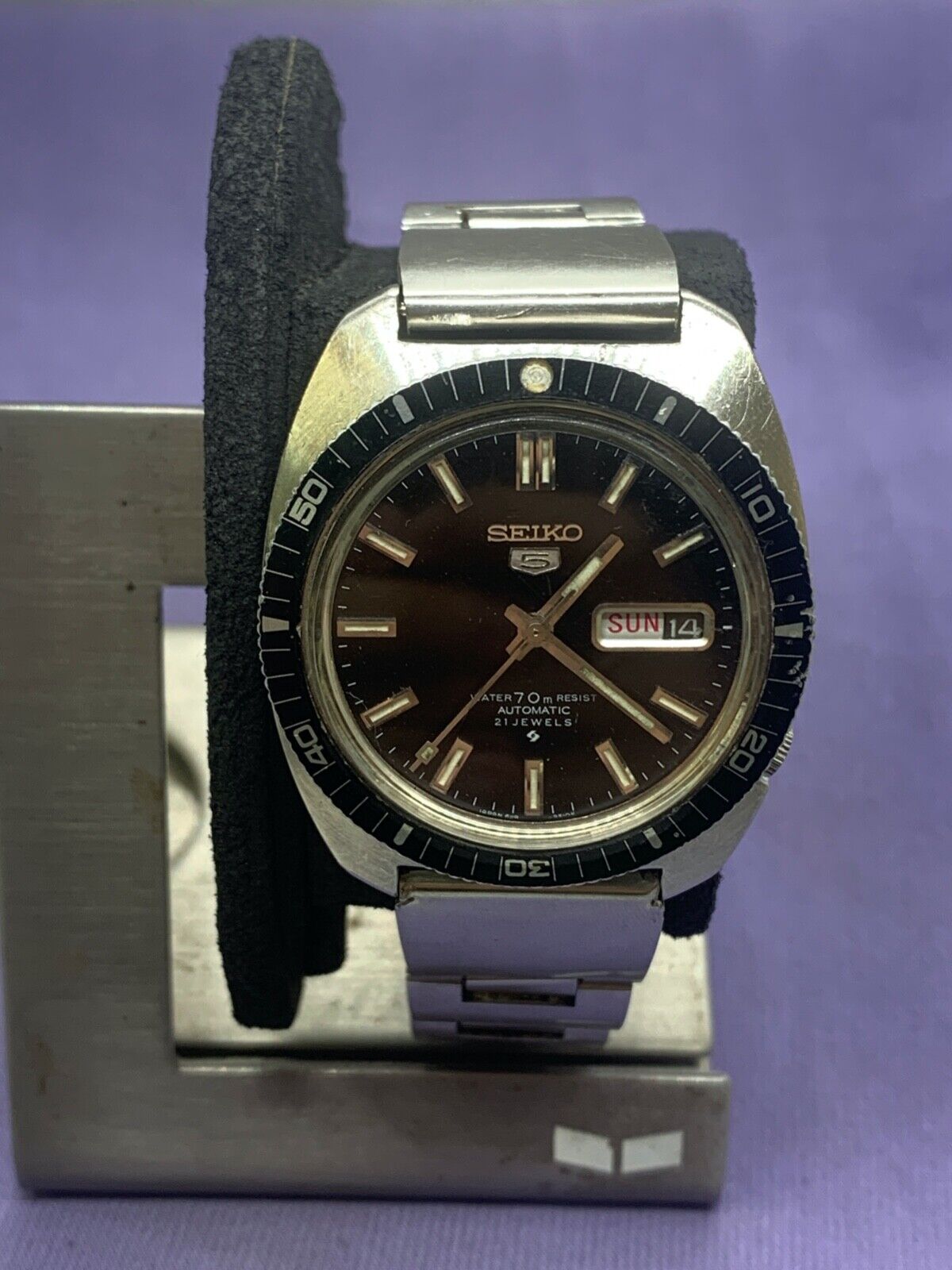 Vintage Seiko 5 6119-8460 'Gene Kranz' Automatic Menâ€™s Watch