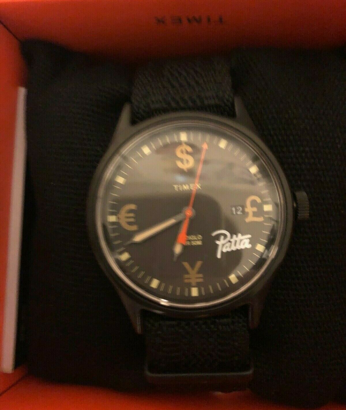 Patta x Timex Special Edition Field Watch Green Indiglo 50M Metal Case 40mm  NWT | eBay
