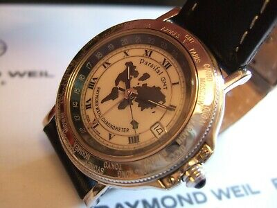 RARE Raymond Weil Parsifal 2992 GMT Automatic Chronometer COSC 