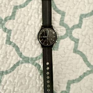 Timex Men's Watch MK1 Quartz Chronograph Black Dial Fabric Strap