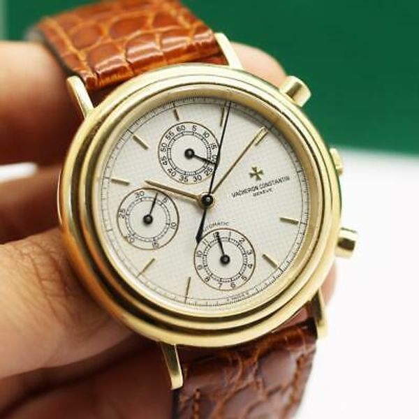 VACHERON & CONSTANTIN PYRAMID REF 47001 18K GOLD AUTOMATIC CHRONO MEN'S ...