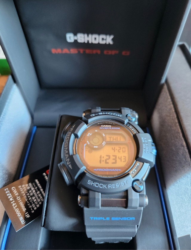 699 GBP] Casio G Shock Frogman GWF-D1000B-1JF | WatchCharts