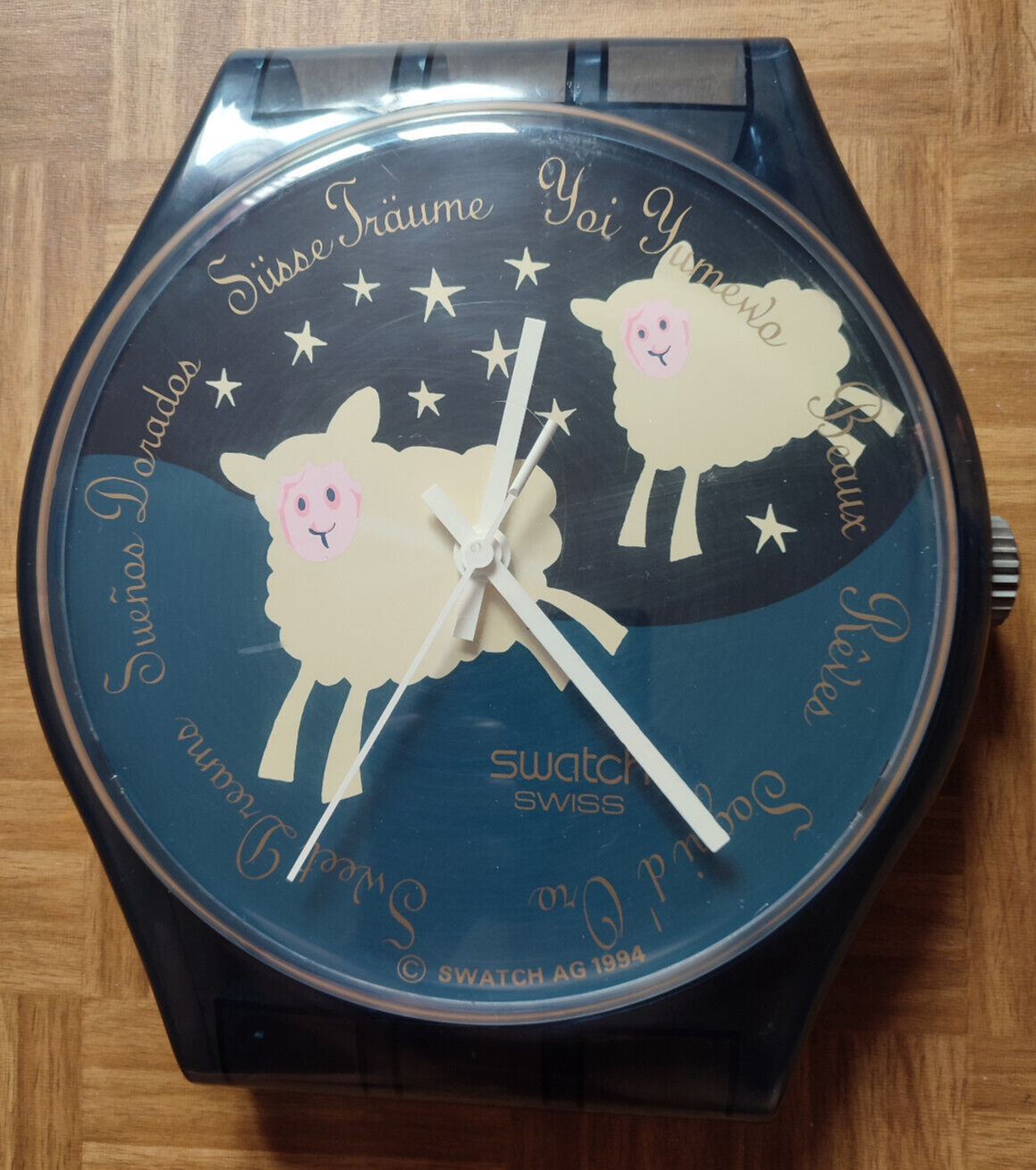 SWATCH + MAXI + MGN150 BLACK SHEEP + WALL CLOCK/WALL CLOCK + 1994+