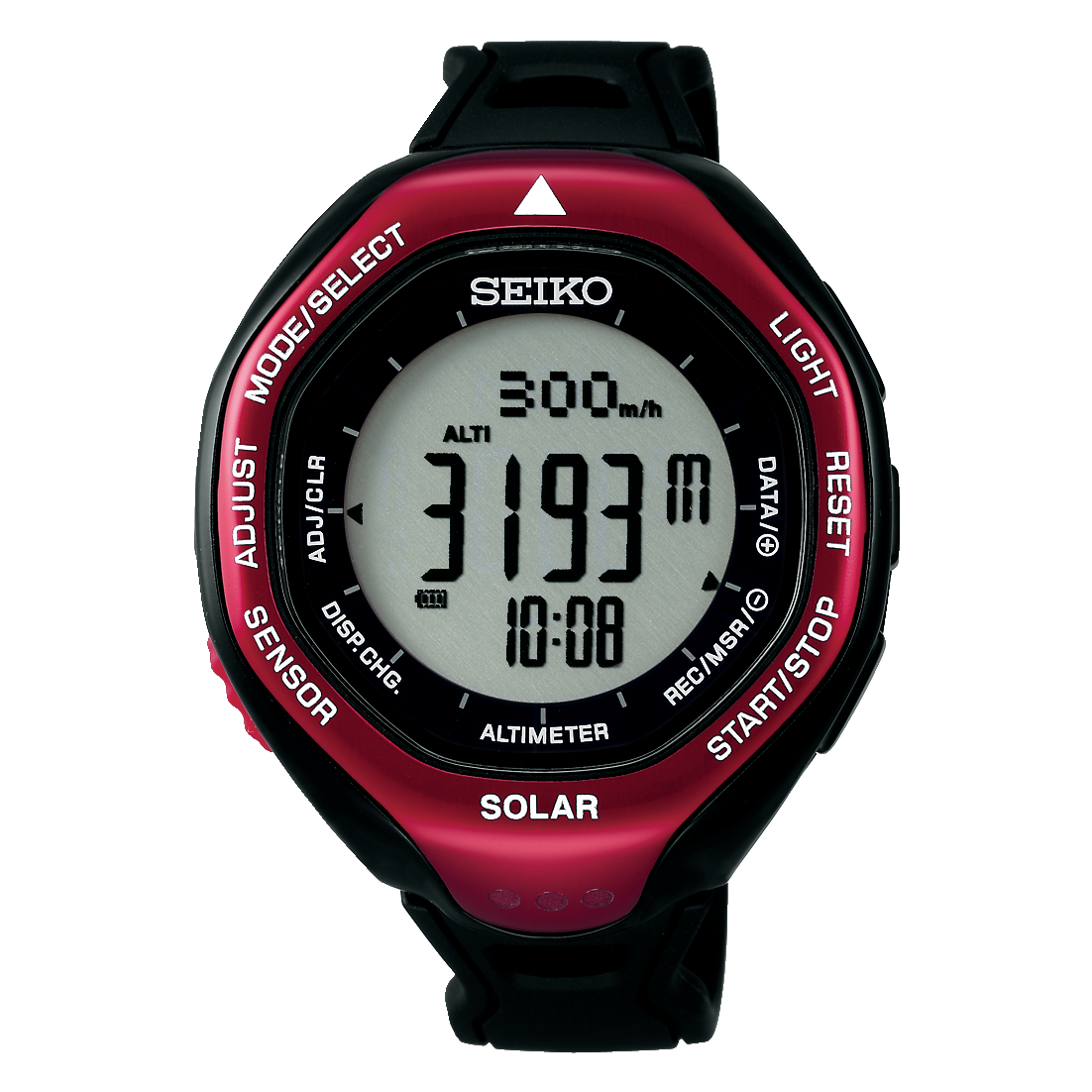SEIKO SOLAR SBEB003 PROSPEX ALTIMETER BAROMETER COMPASS LCD WATCH RED best  price | WatchCharts