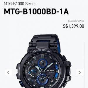 G Shock Mtg B1000bd 1a Watchcharts