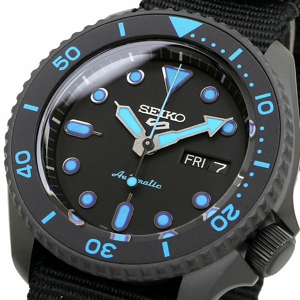 SEIKO 5 Sports SRPD81K1 Automatic 24 Jewels Black Dial Black Nylon Strap  Watch | WatchCharts
