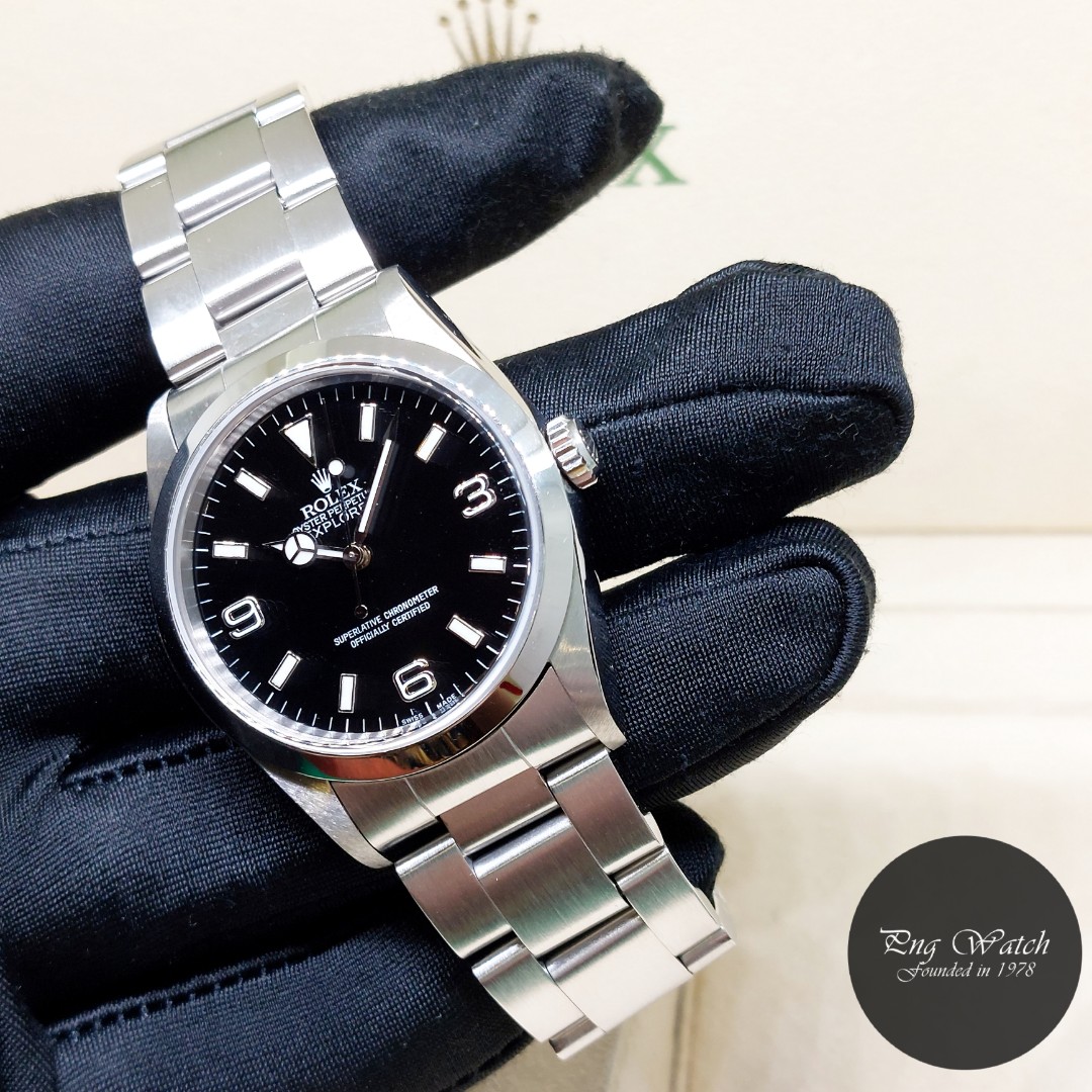 Rolex 36mm Oyster Perpetual Black Dial Explorer One REF 14270 A