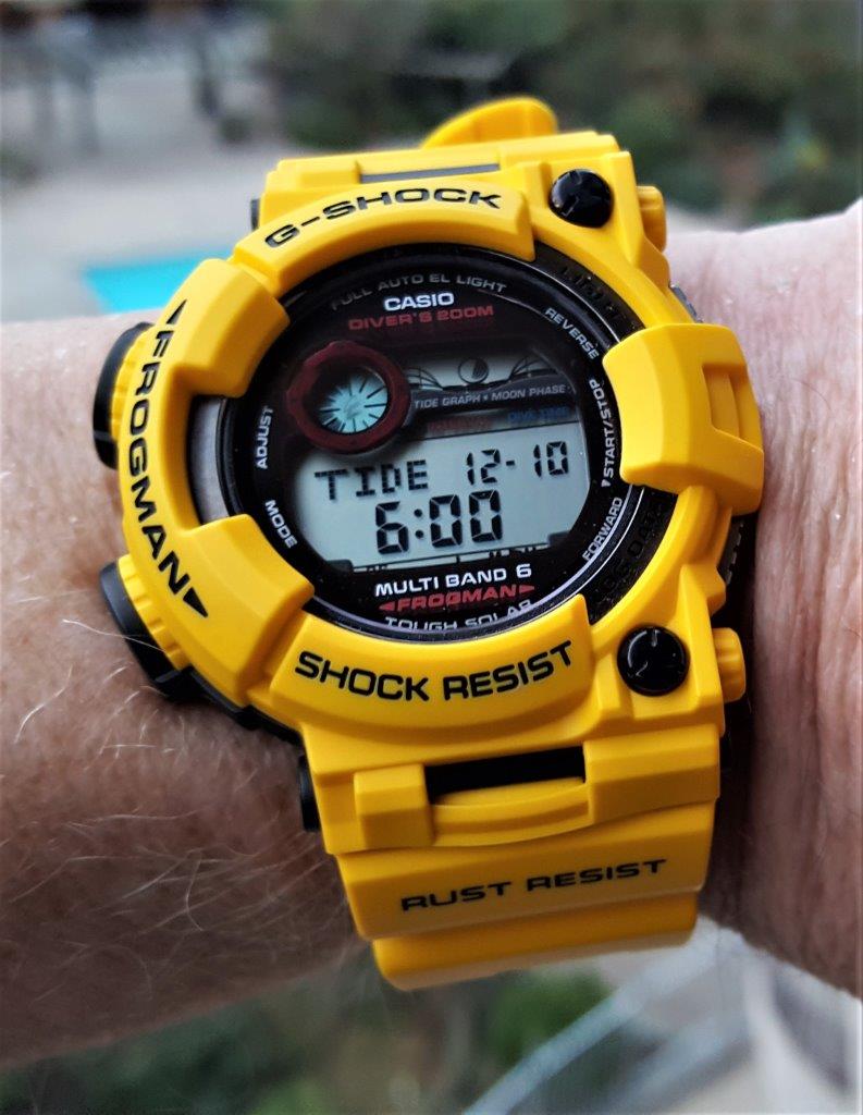 FS: Casio G-Shock Frogman GWF-1000-1JF Lightning Yellow Mod