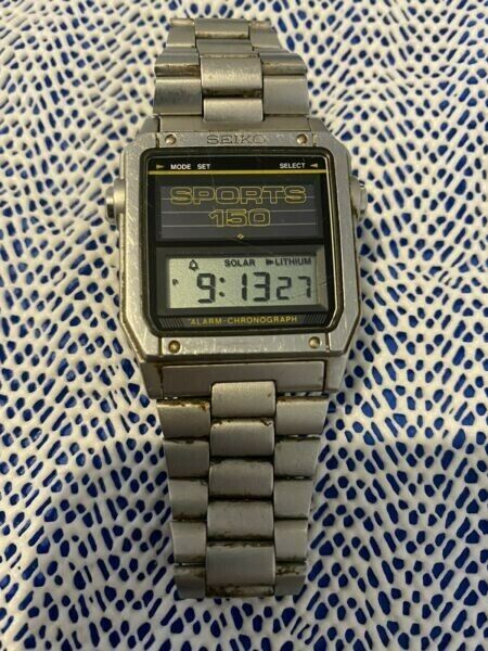 Løb Appel til at være attraktiv At interagere Seiko Sports 150 SOLAR Vintage Digital watch | WatchCharts