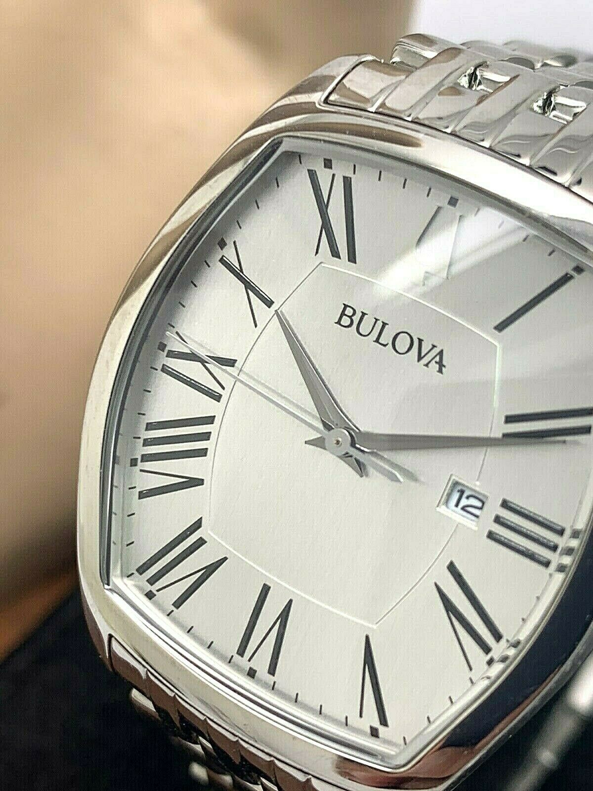 Bulova 96M145 Ambassador Women's Watch Quartz Silver Tone Stainless ...