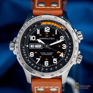 HAMILTON Khaki H765120 Chronograph Date Quartz Mens Watch Vintage