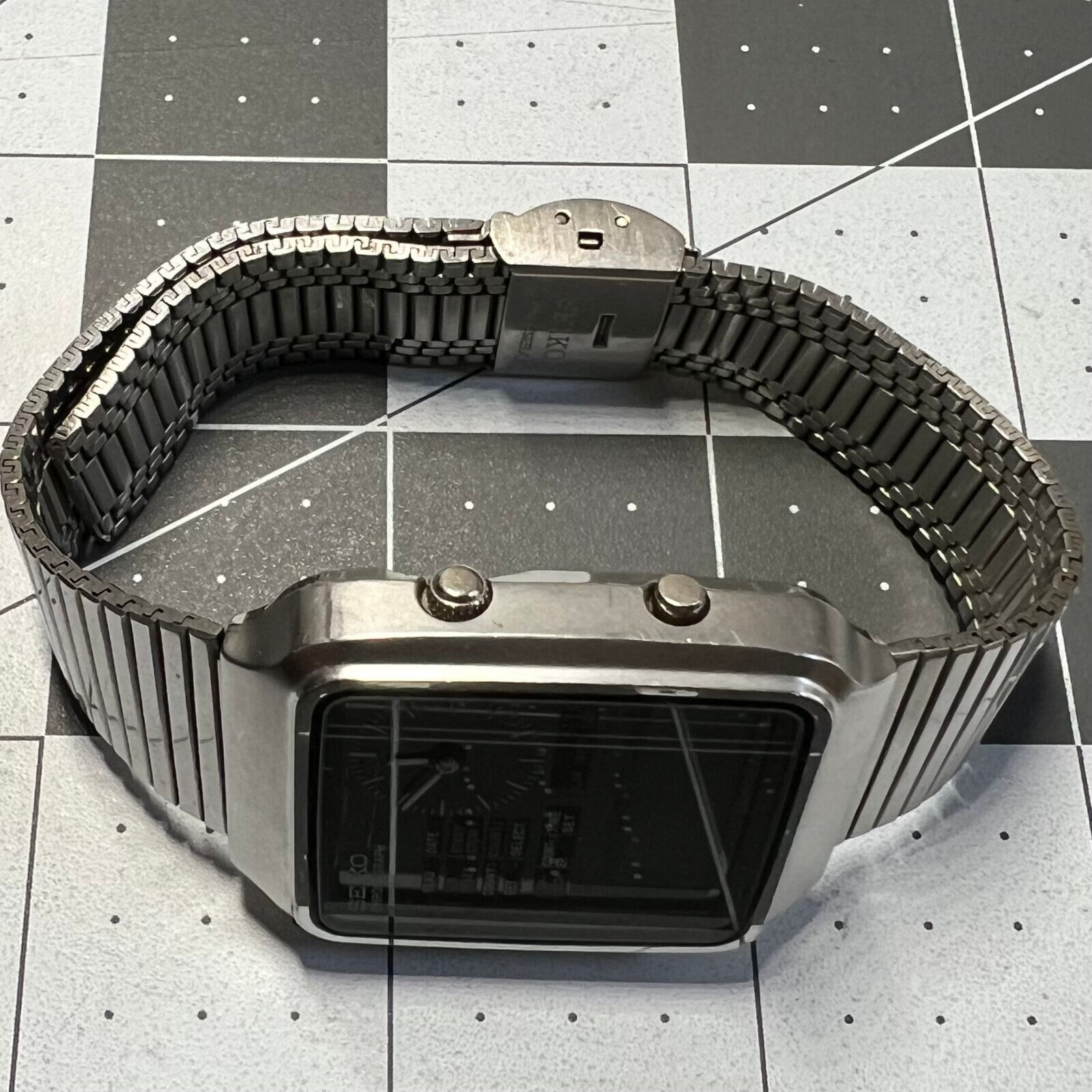Vintage Seiko H127-5000 Analog Digital LCD Chronograph Digi-Ana