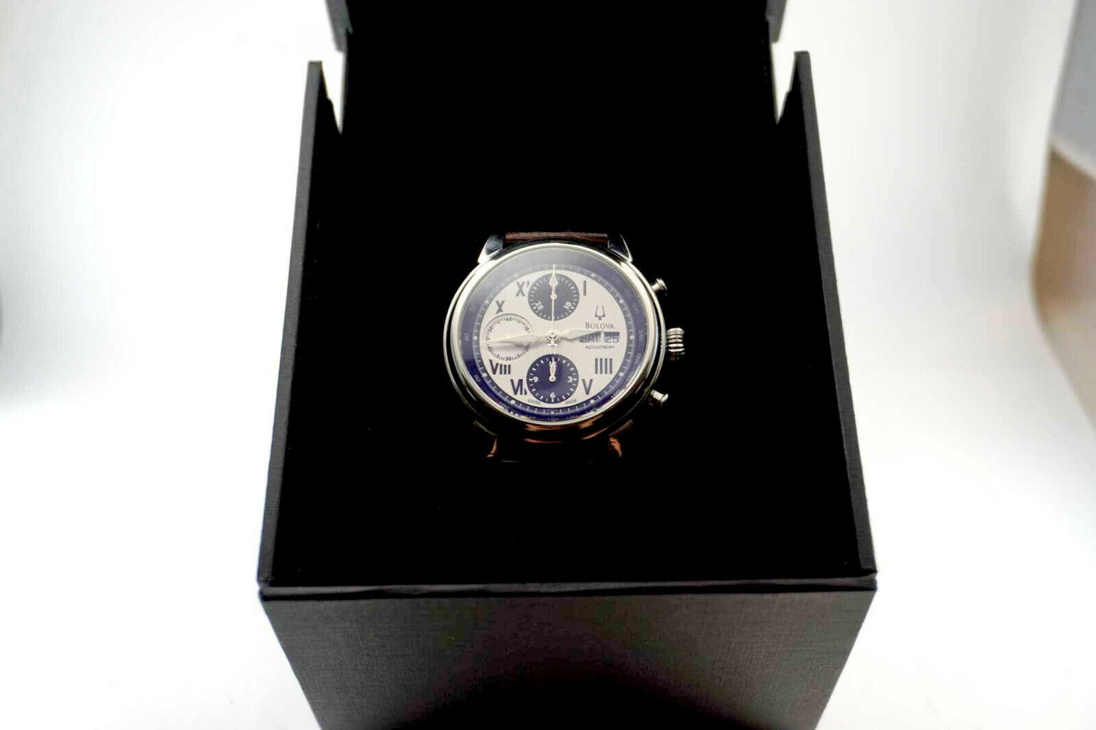 BULOVA Men's Watch 1980's Gemini Valjoux Chronograph in 18K YG