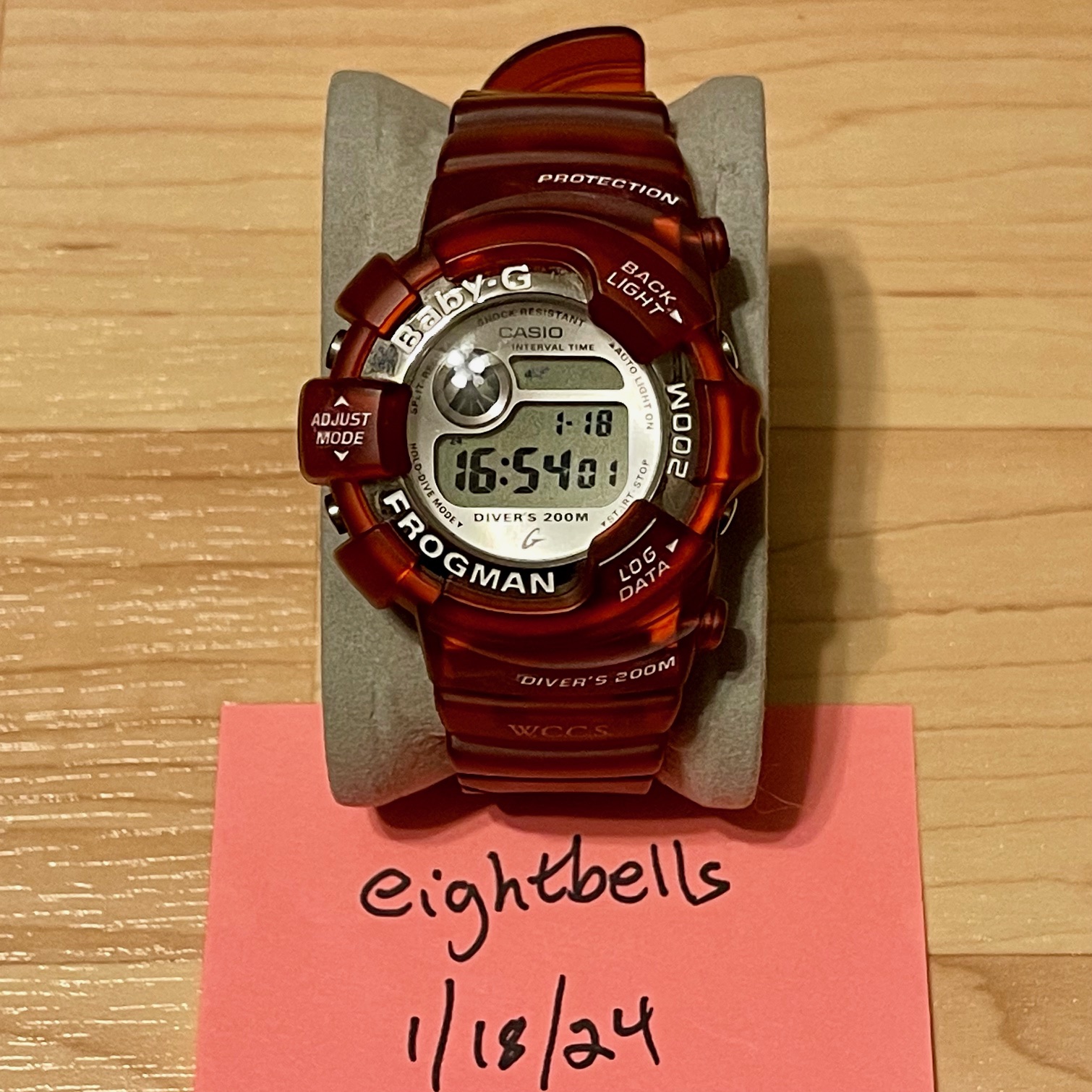 WTS] Casio G-Shock Baby-G Frogman Candy Apple Red Custom Jelly Skeleton WCCS  BGW-100WC Digital Watch | WatchCharts Marketplace