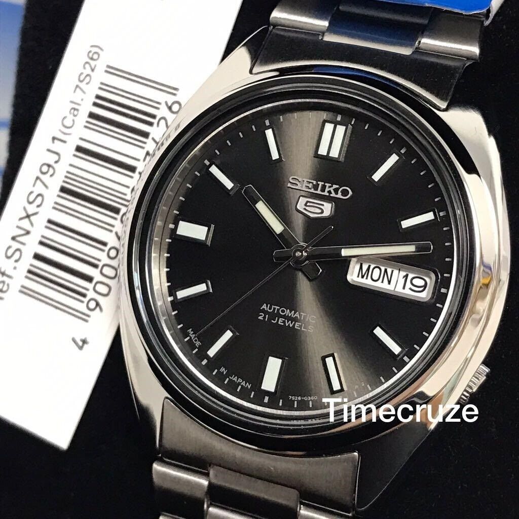 SEIKO Series 5 Automatic Black Dial Men's Watch SNXS79J1