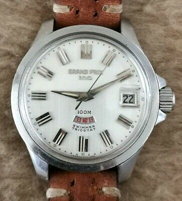 ORIENT GRAND PRIX 100 Jewels SWIMMER Triostat T19420 Auto STEEL