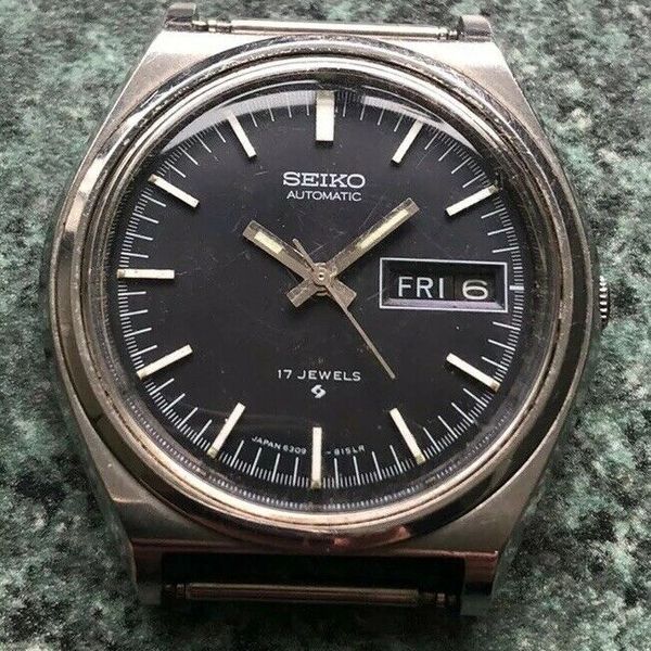 Vintage 1978 SEIKO AUTOMATIC Mens 6309-8300 Day Date Watch working but ...
