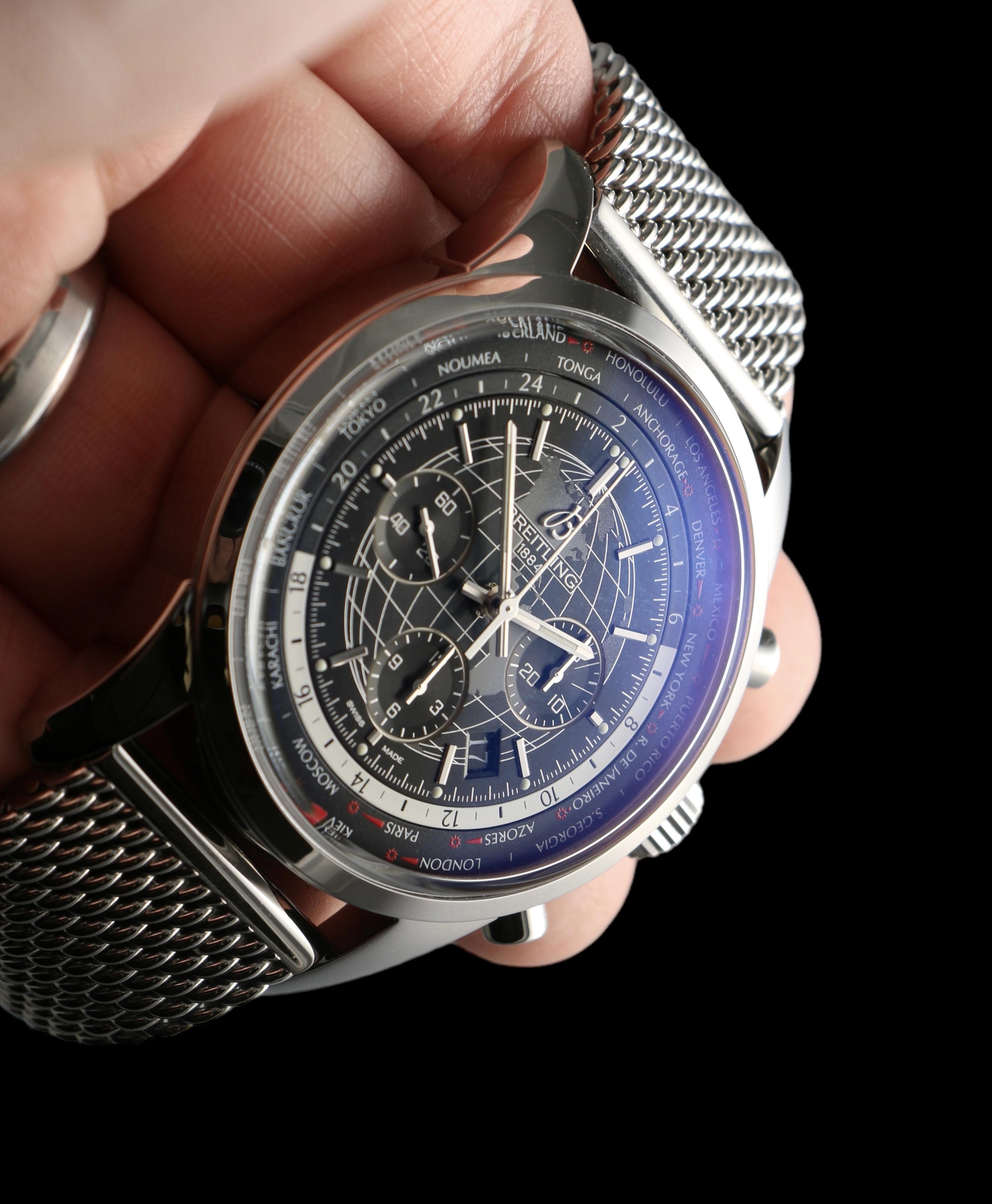 WTS Breitling Transocean Chronograph Unitime 46mm reference AB0510U4 BE84 152A WatchCharts Marketplace