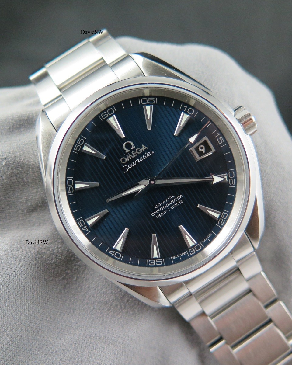 FS Omega 231.10.42.21.03.001 AQUA TERRA 41.5MM BLUE DIAL CALIBER