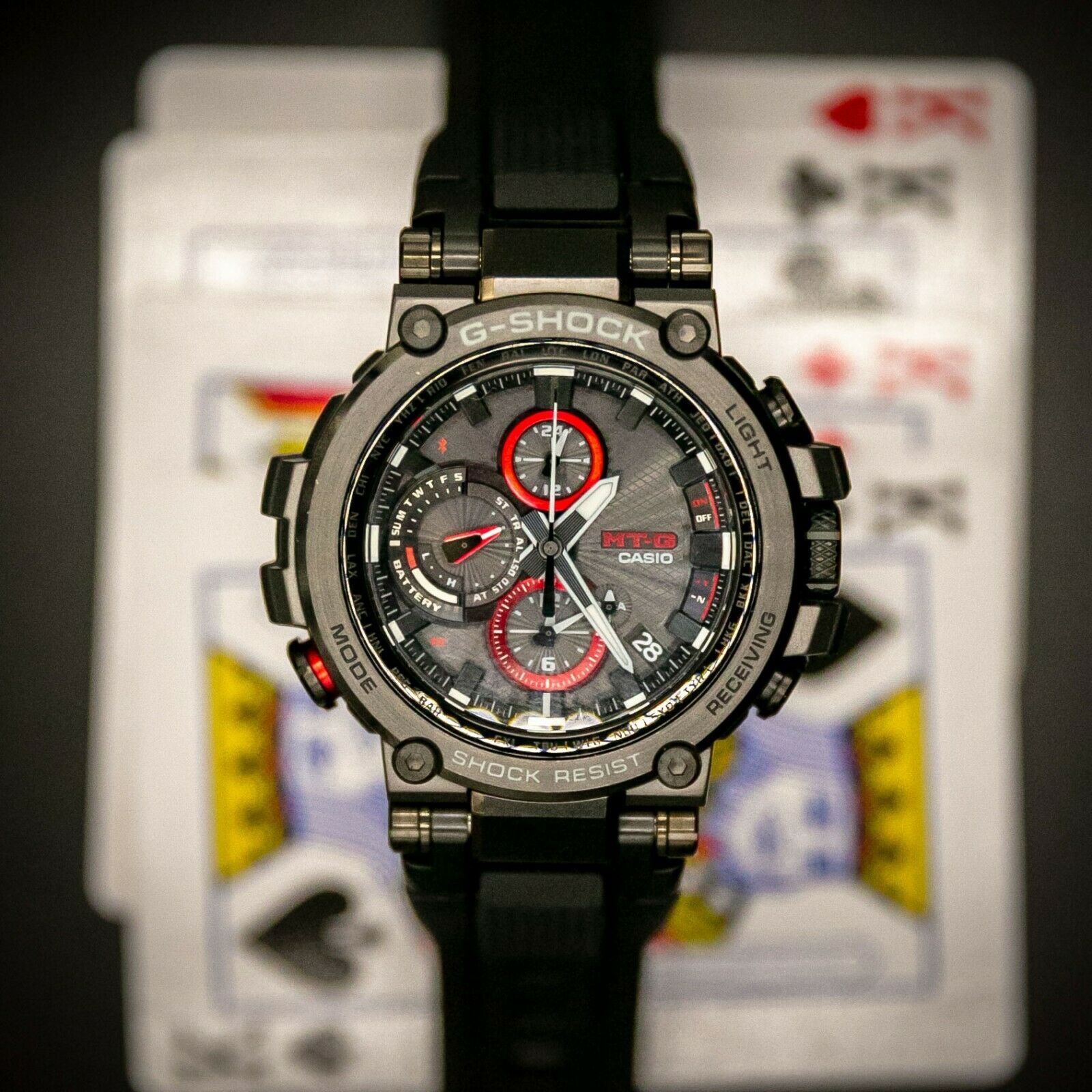 casio mtg red