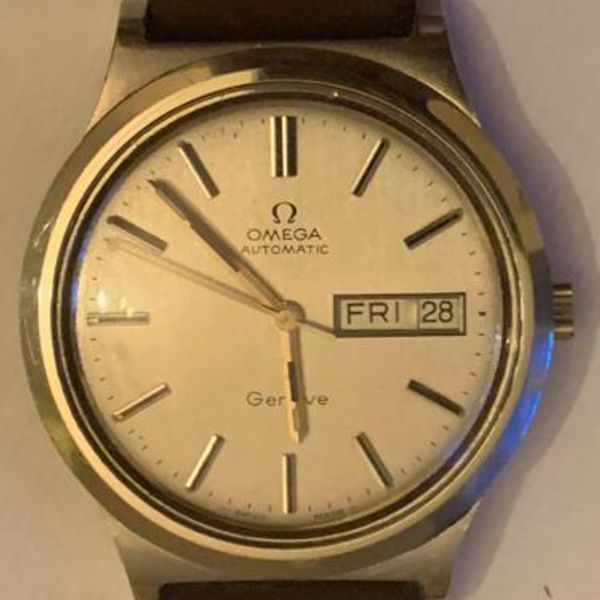Vintage Rare Omega Geneve Automatic Day/Date Watch Ref 1660169