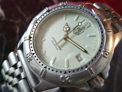 TAG HEUER 999.706K PROFESSIONAL SILVER DATE MEN S VINTAGE WATCH