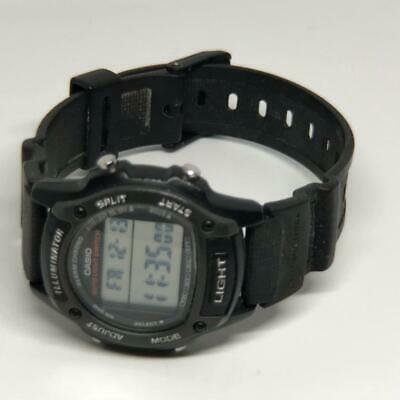 Casio W-93H-1A Mens Black 50M WR Watch LED Light Alarm Multi Function New