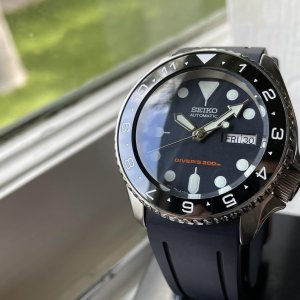 WTS] Ultimate Seiko SKX007 Mod - Sapphire, Steel Chapter Ring, Ceramic Bezel  Insert, Crafter Blue Strap, Regulated, Just $339 Shipped! | WatchCharts