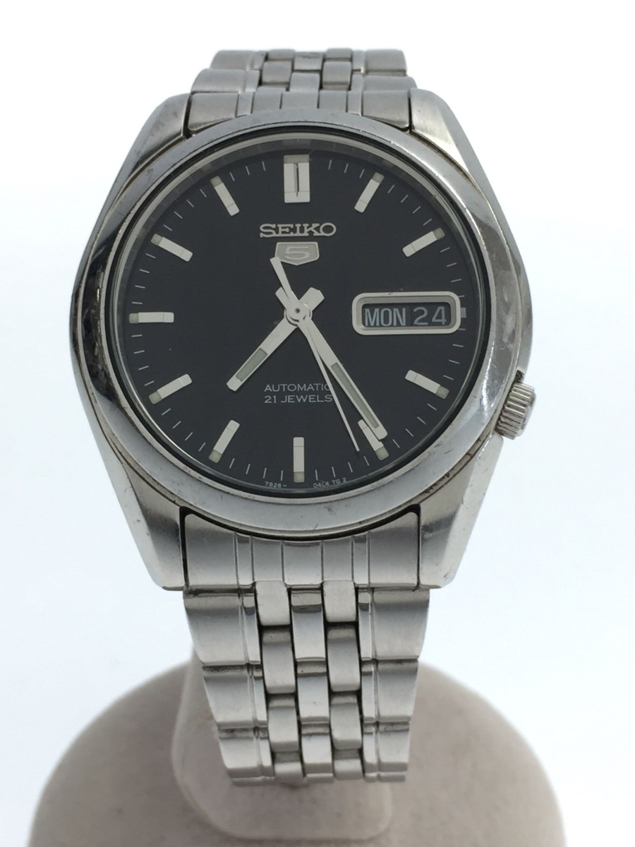 [Used] SEIKO Self-winding watch / Analog / Titanium / SLV / BLK ...