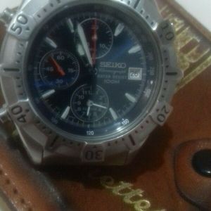 Seiko Chronograph water resistant 100M ,7T32-6M20 Blue face .Rare. |  WatchCharts