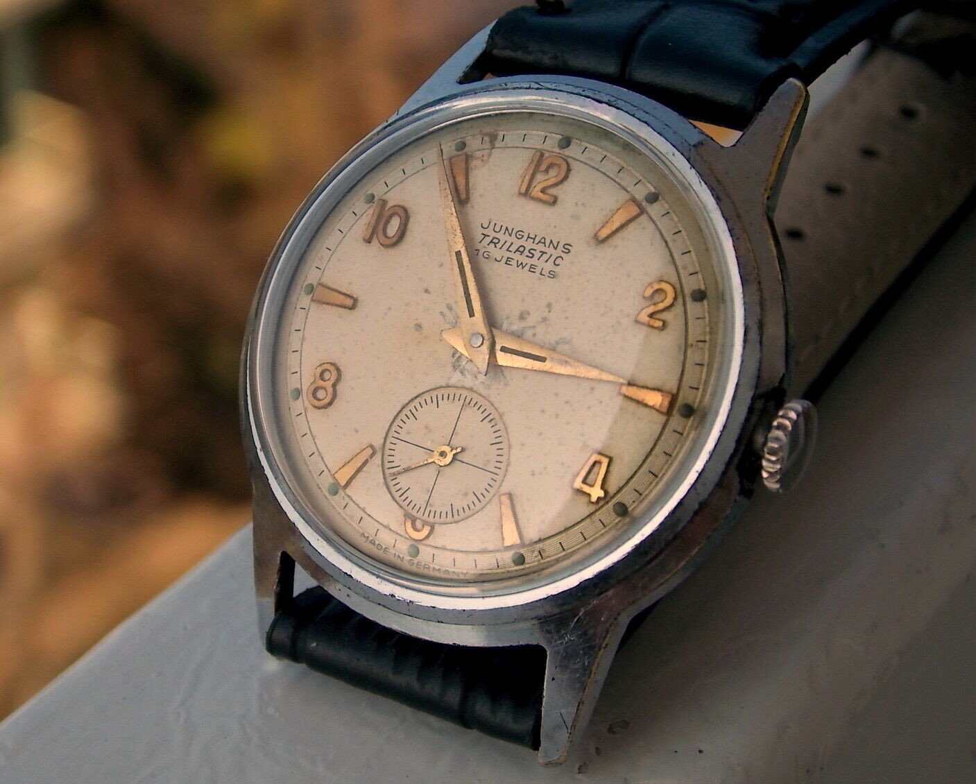 Junghans Trilastic from 1950s movement J93S with 16 jewels