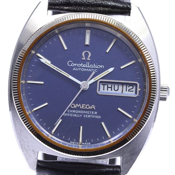[OMEGA] Omega Constellation ST.168.0057 WG Bezel Day-Date Cal.751 Self ...