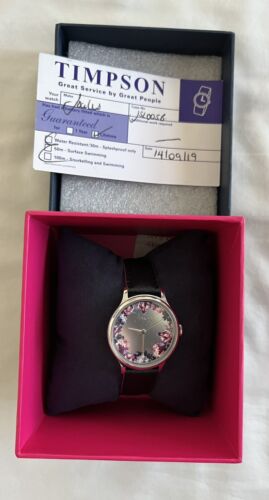 Joules Floral Ladies Watch Includes Lifetime Battery Replacement