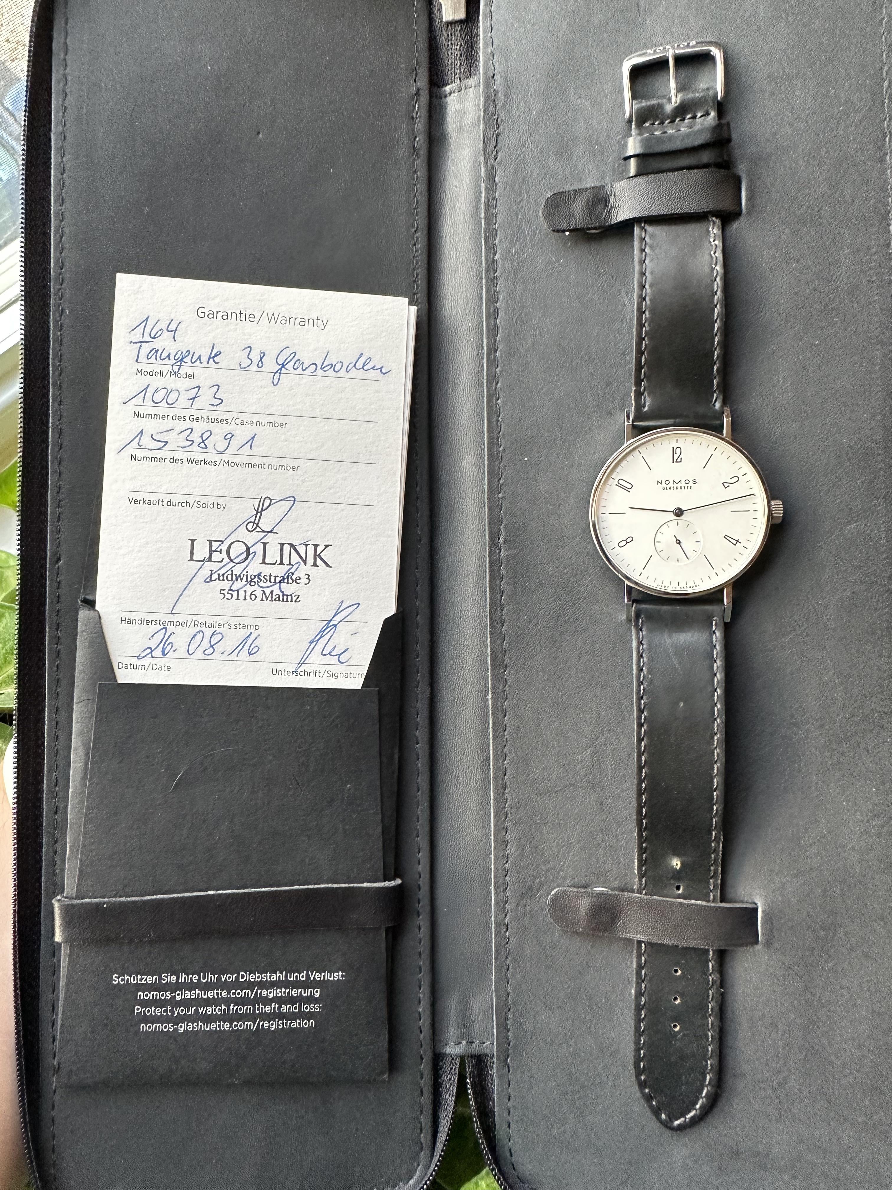 Nomos on sale tangente 164