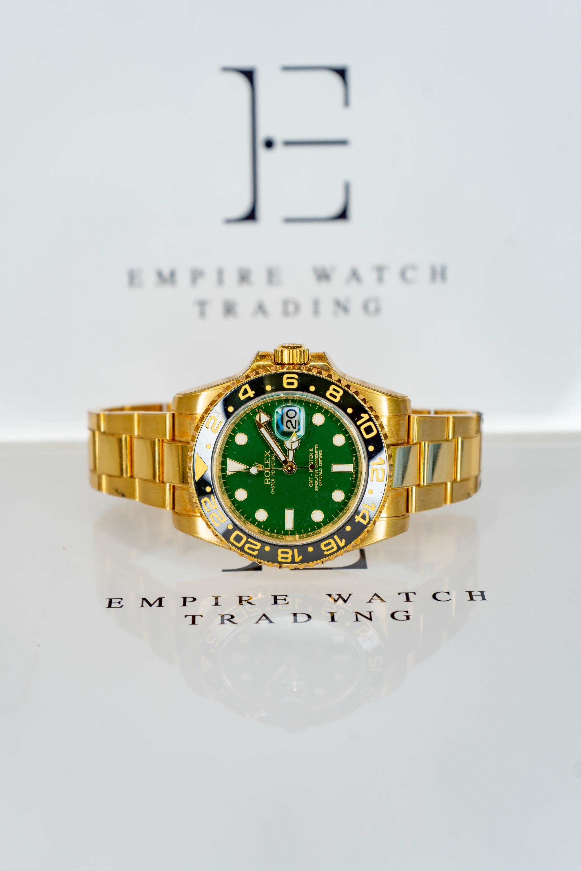 Gold gmt green face hot sale