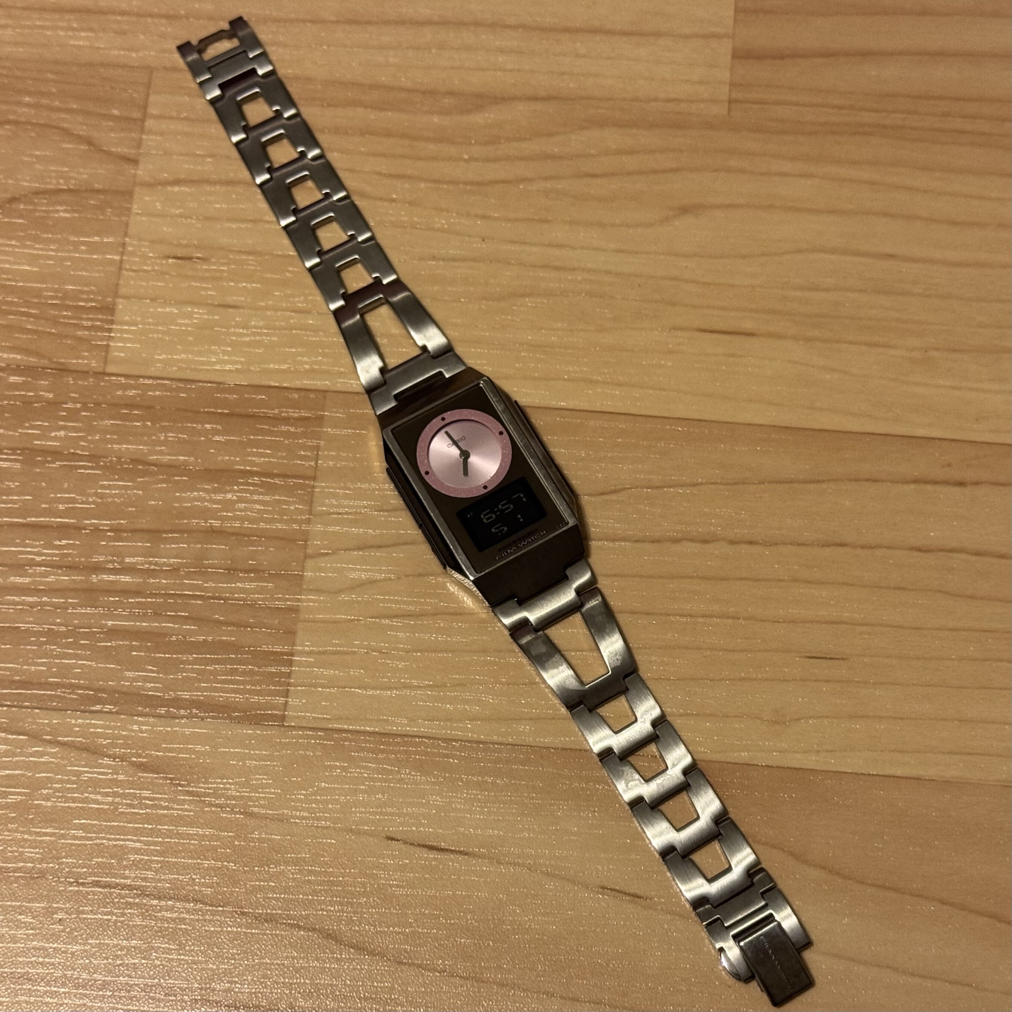 WTS] Casio FS-100 Dual Time Film Watch Analog Digital 2337