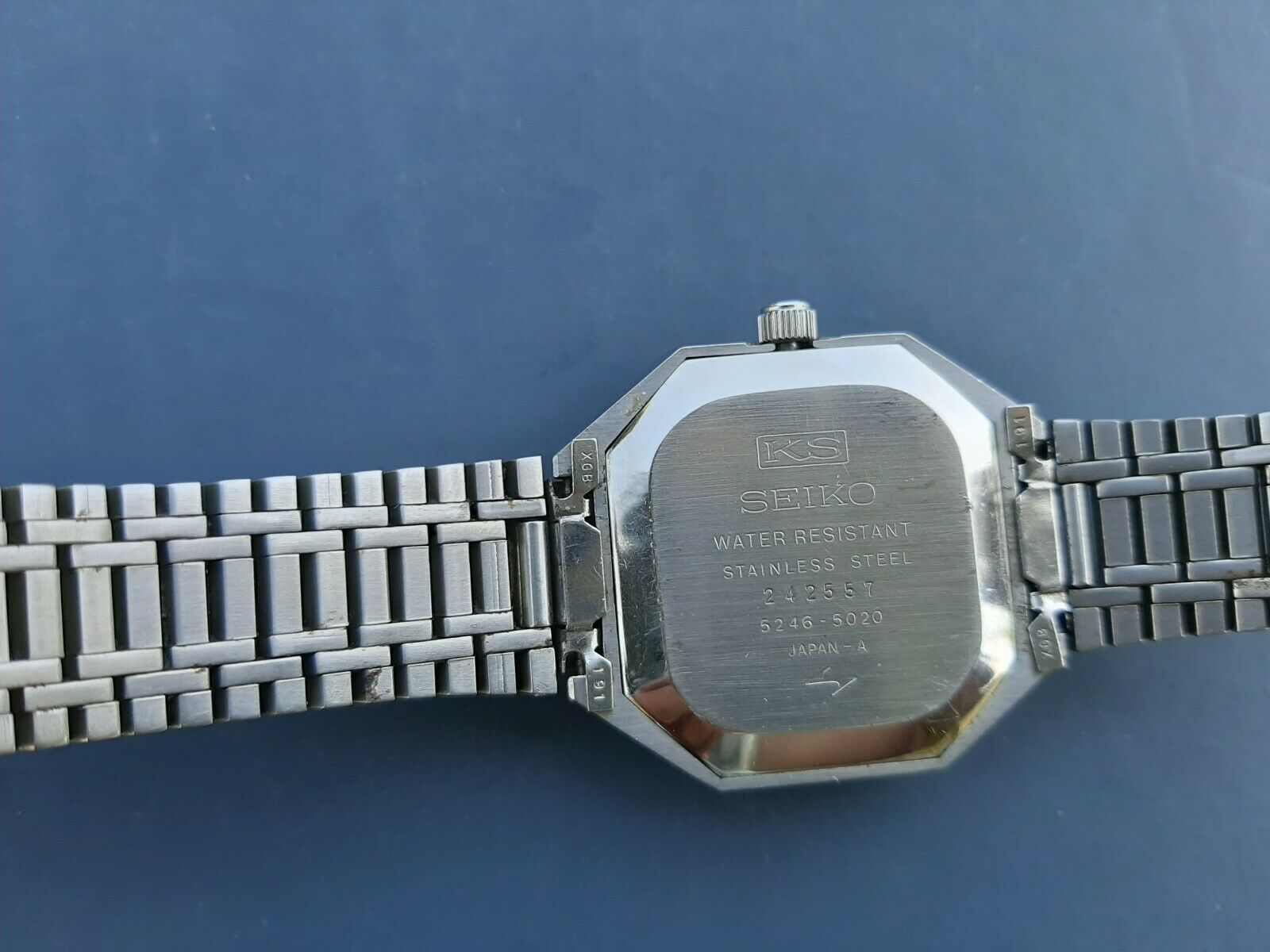 King Seiko Special Vanac 5246-5020 Vintage 1972 Blue Purple