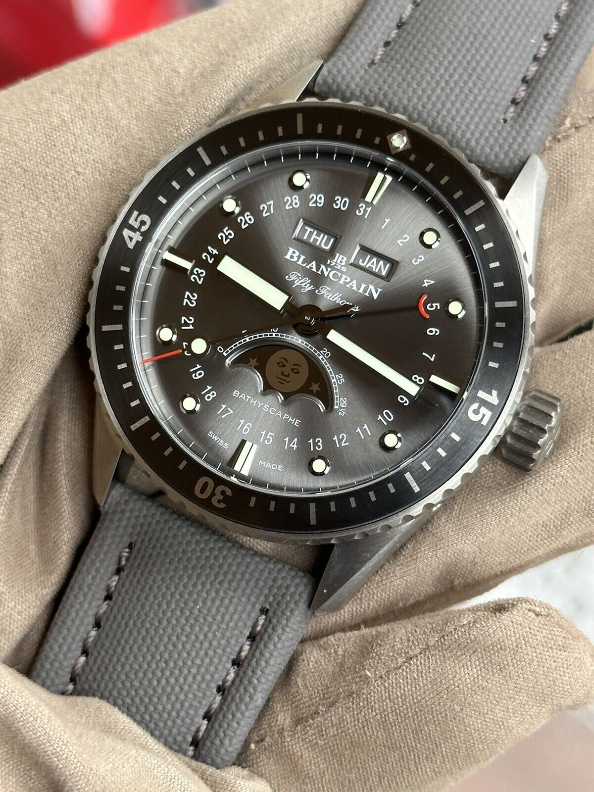 Blancpain fifty fathoms 2024 bathyscaphe complete calendar