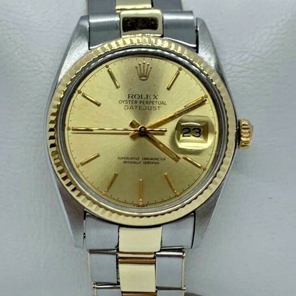 RELOJ DE HOMBRE ROLEX OYSTER PERPETUAL DATEJUST COMBINADO | WatchCharts