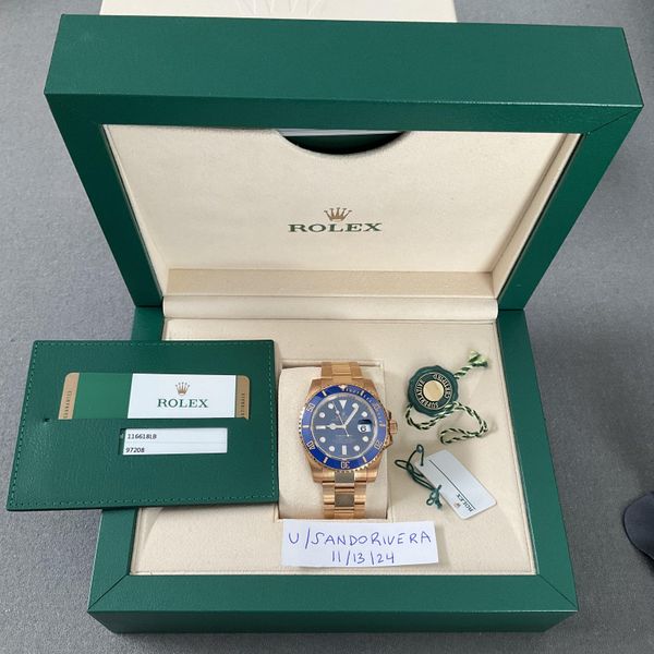 [WTS] [US] Rolex Submariner Blue Dial 18k 116618LB New with stickers ...