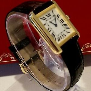 CARTIER W5200002 TANK SOLO 18K YELLOW GOLD BRAND NEW