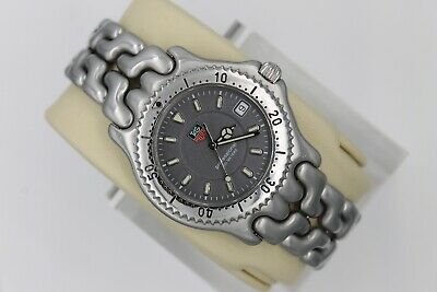 Tag Heuer WG1113.BA0473 Watch Mens SEL Gray SS S99.206 Mint Link S