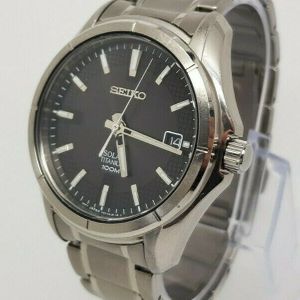 Mens Seiko Solar Titanium Watch SNE141P1 V157 0AF0 WatchCharts Marketplace