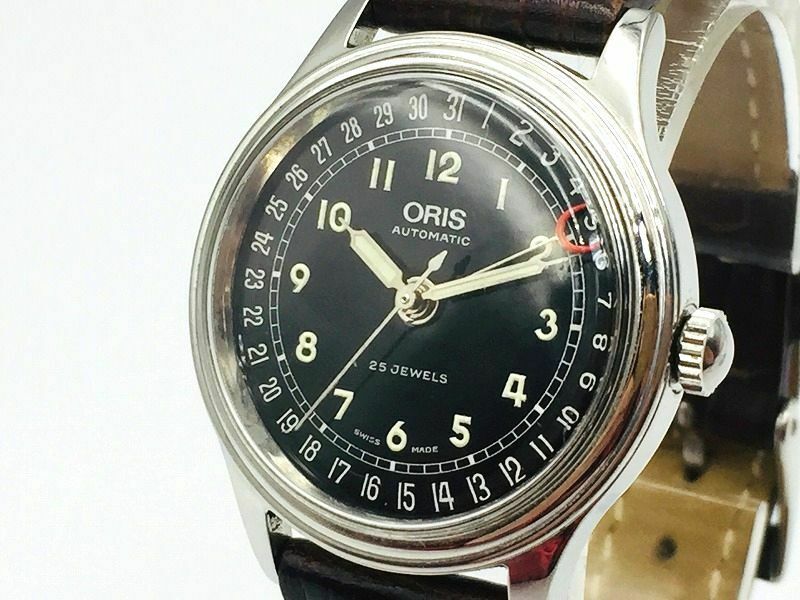 ORIS Watch 7478 654 Black Automatic St.Steel Pointer Date w Links