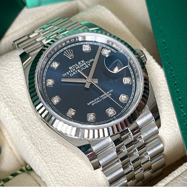 Rolex Datejust 36mm | 126234 Blue Diamond Dial - New Full Set ...