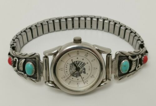 Vtg Liberty 1911 Indian SJC 925 Solid Sterling Silver  display picture 2