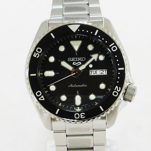 [SEIKO] Seiko 5 Sports Watch Reimport Model Black Silver Back Pig ...